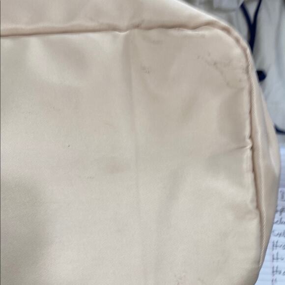 Etronik Cream Canvas Gym Bag Spacious Design Bottom Compartment 20”x16”x9” - Picture 14 of 16